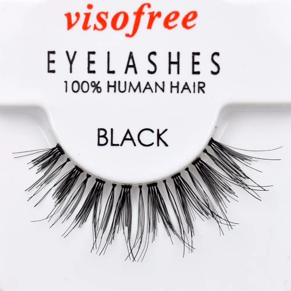 Ресницы Visofree 100% из человеческих волос ресницы высокого качества натуральный