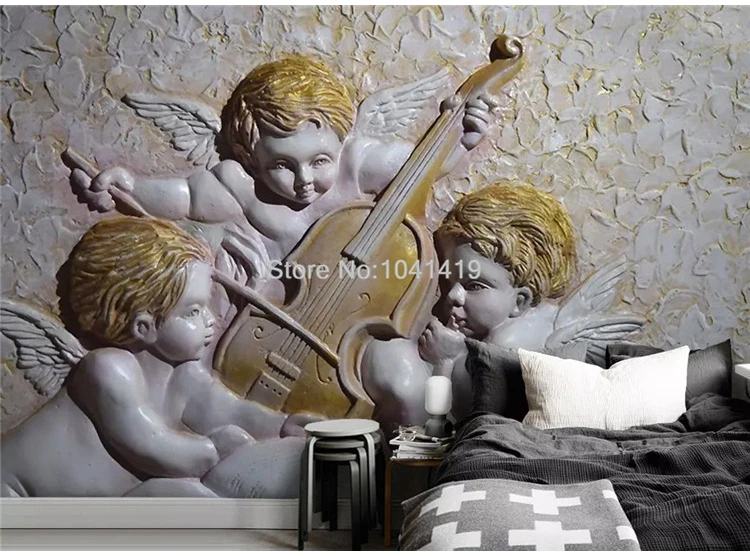 3D обои в европейском стиле, стерео ангел, фотообои для гостиной, детской спальни, фон для стен, 3 D Papel De Parede