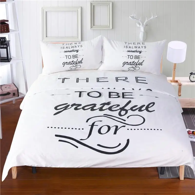 Черно белые наборы пододеяльников наволочки с буквами всегда есть что то