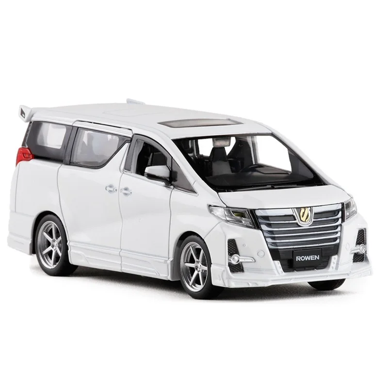 JackieKim 1:32 Toyota Alphard 2017 Роуэн акустооптического Вытяните назад литые игрушки модель