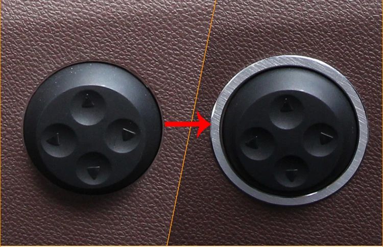 

2pcs For Benz E class Seat push button decorative ring Sequin seat button cover