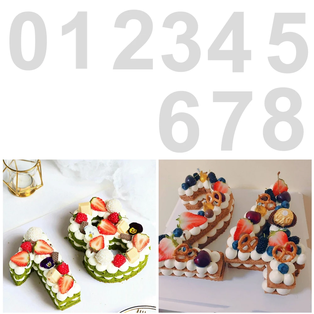 HILIFE 0 8 Alphabet Number Cake Mold Pastry Tool Wedding Birthday Baking Design Mould Fondant Decoration Tools|Формы для тортов| |