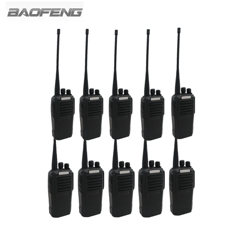 10 шт. Baofeng BF UV6 Walkie Talkie 400 470 МГц и 136 174 VHF + UHF двухдиапазонный 5 Вт 128CH DTMF VOX портативный