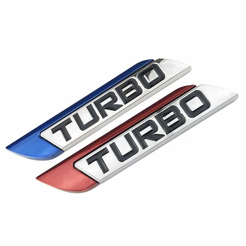 Наклейка с эмблемой для автомобиля TURBO металлическая решетка задний багажник