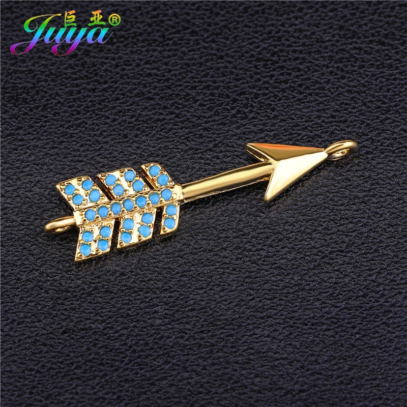 Ювелирные детали Juya для украшений сделай сам Шарм-соединитель со стрелками