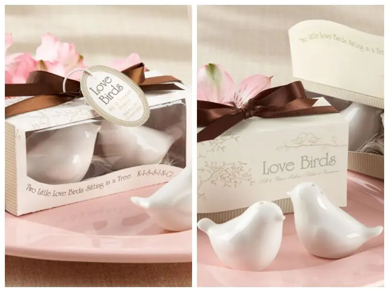 Керамические шейкеры для соли и перца вечерние 50 шт./лот (25 коробок)|wedding favors|party