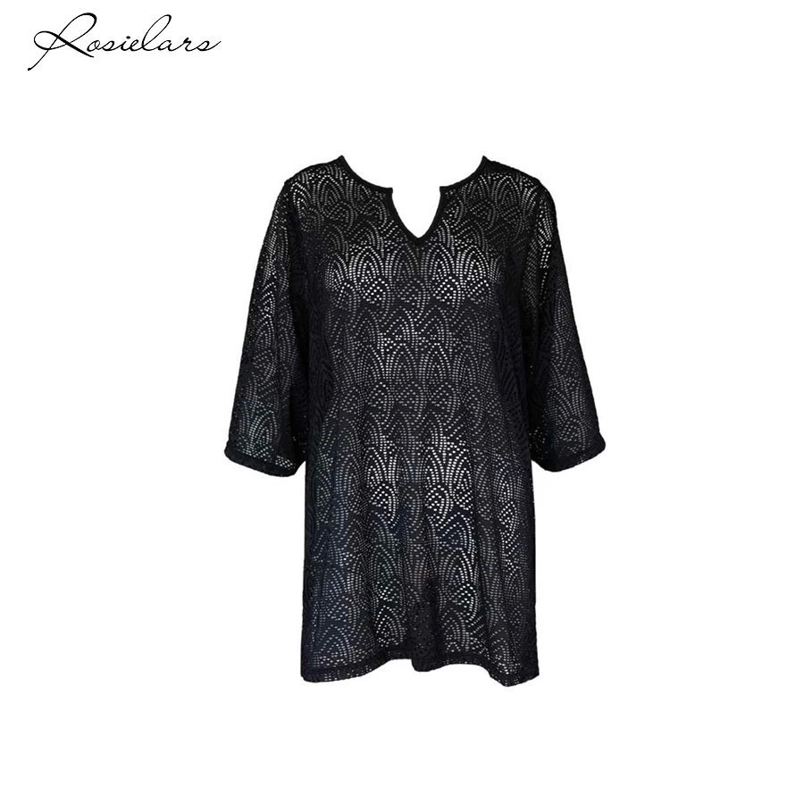 2019 г. накидки для купальников ROSIELARS женская одежда пляжа белые или черные платья