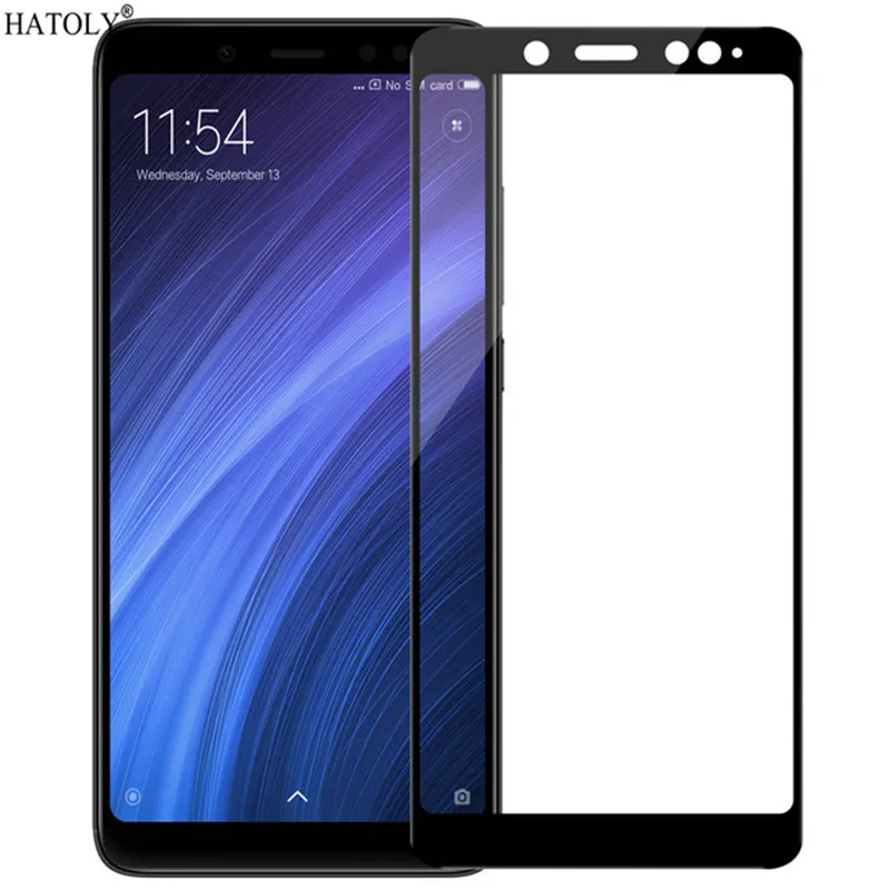 Закаленное стекло для Xiaomi Redmi Note 5 Pro Защита экрана защитное с полным покрытием 5D