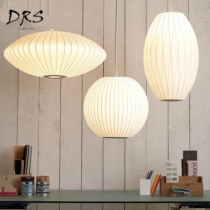 

Japanese Silk Chandelier Staircase Danish Dining Hall Bar Clothing Shop Lantern Lampshade Restaurant Tatami Lustre Pendente Lamp