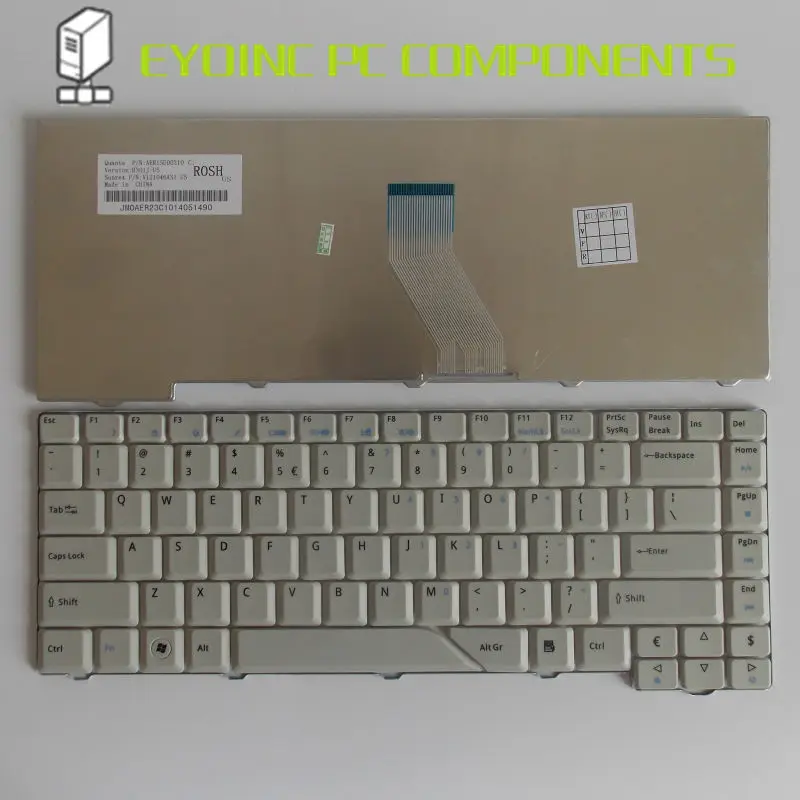 

Оригинальная клавиатура для ноутбука US для Acer Aspire AS5315-2290 AS5315-2326 AS5315-2142 AS5315-2122 AS5315-2077 Gray