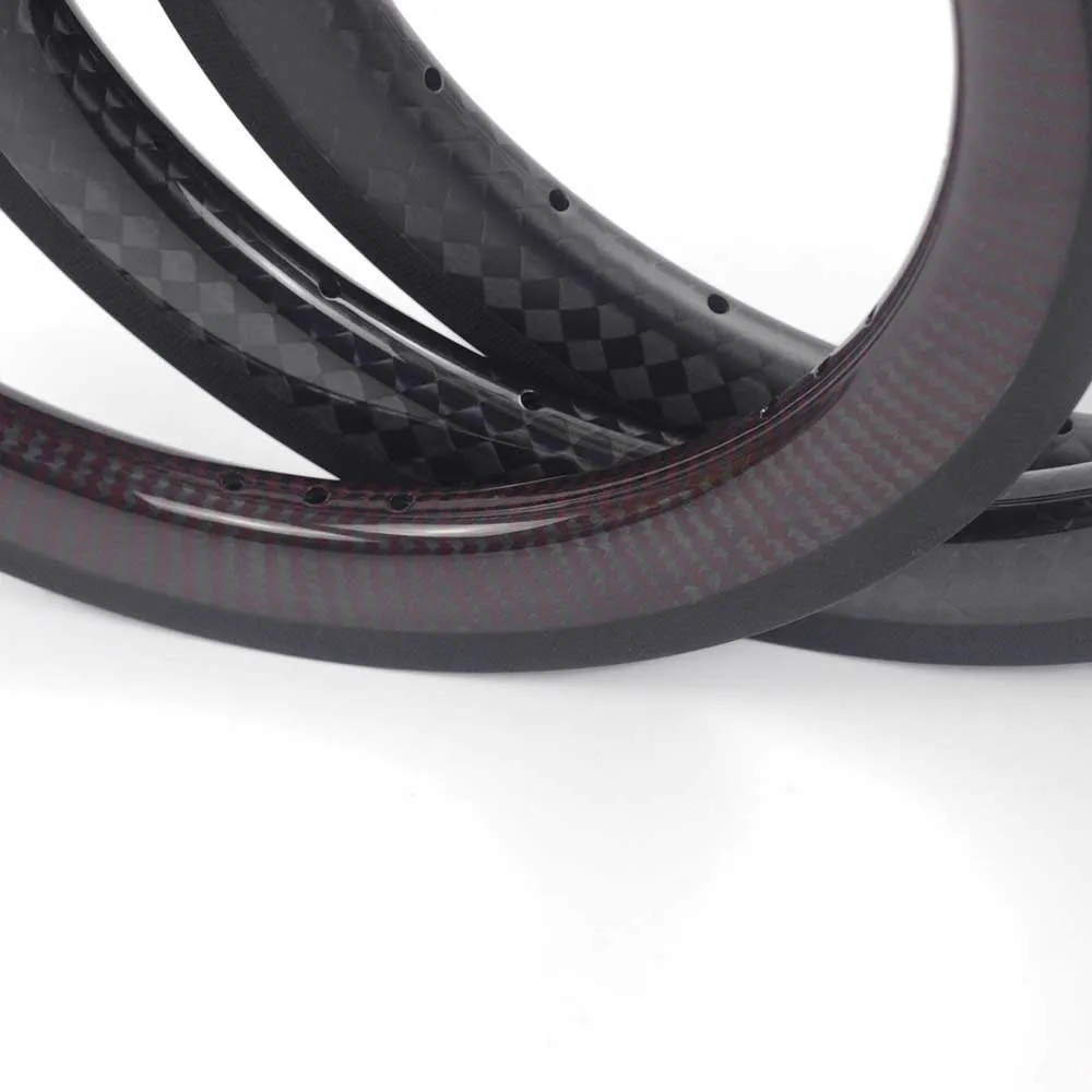 SILVEROCK 12 k углеродный обод велосипеда 1" x 1 3/8" 349 Для складного велосипеда Minivelo 14 h/21 h ширина клинчер 1 шт