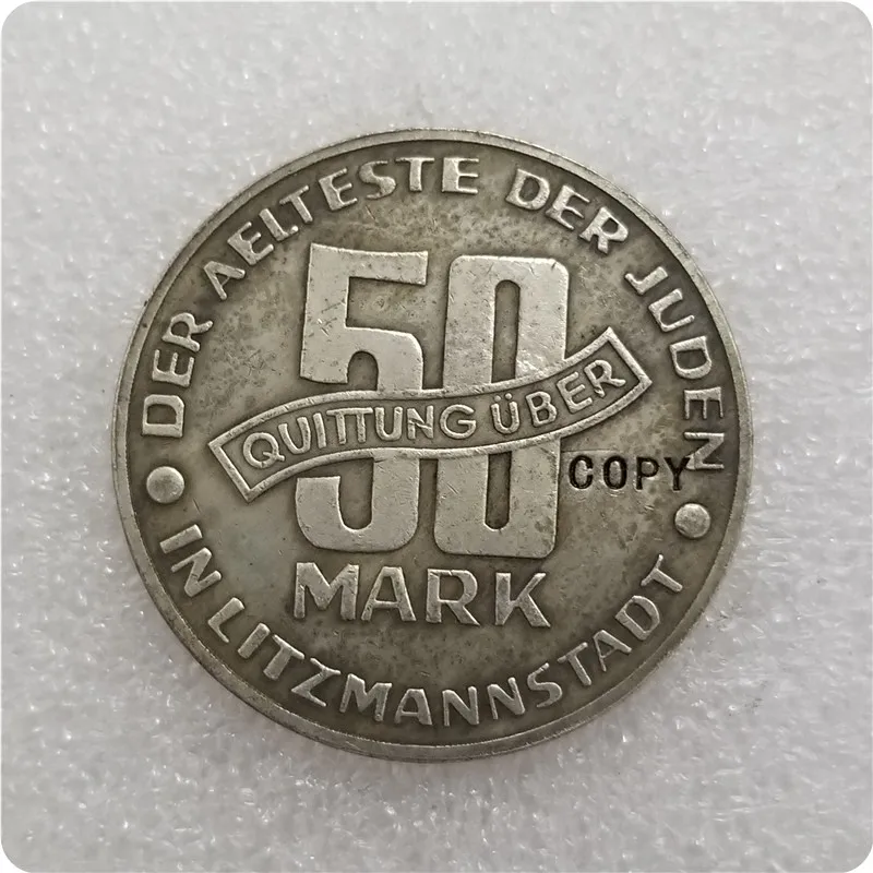Польша: 50 MARK 1943 GETTO Juden COPY|Безвалютные монеты| |