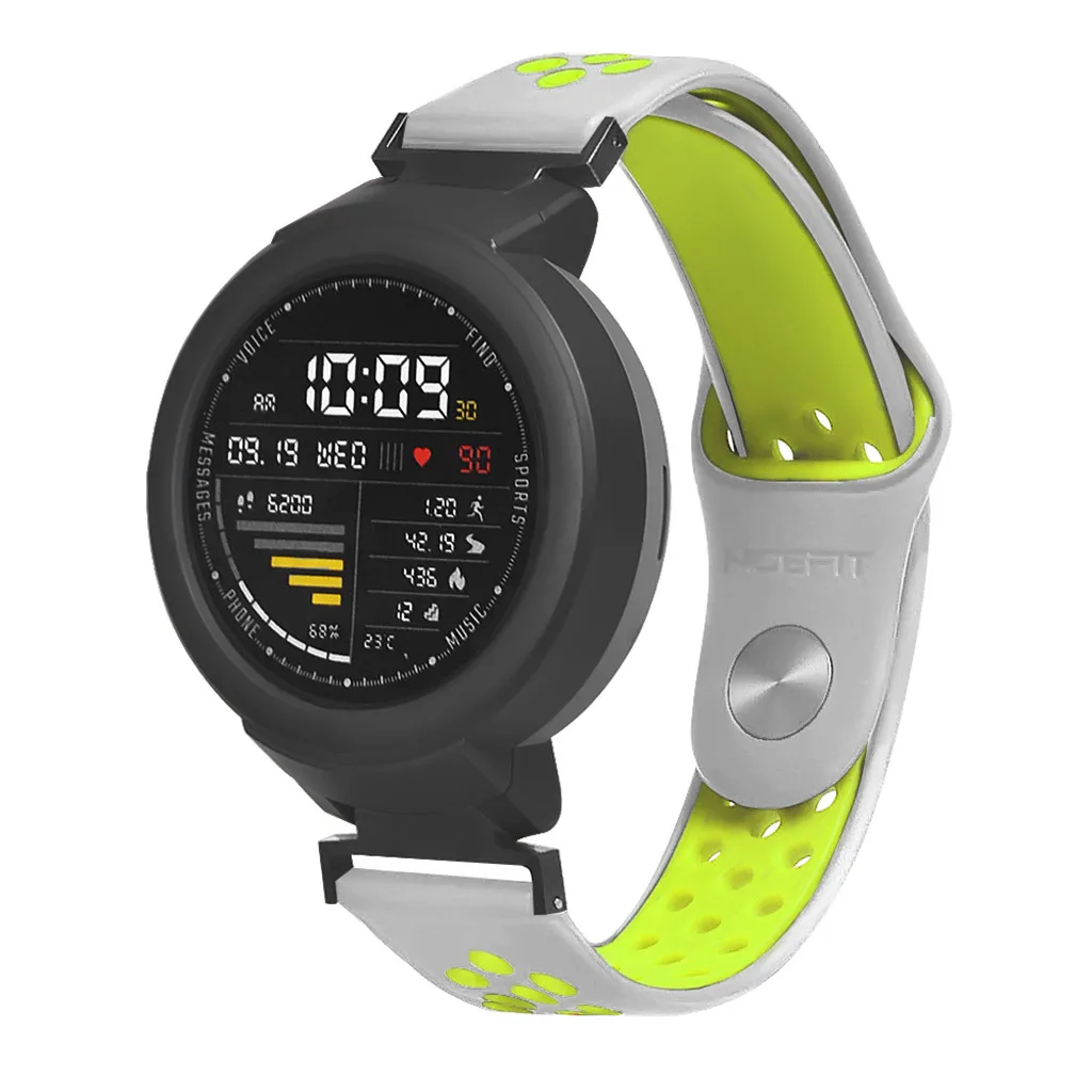 Силиконовый ремешок Браслет Для Xiaomi Huami Amazfit Verge Youth Watch A1808 для часов 20 мм