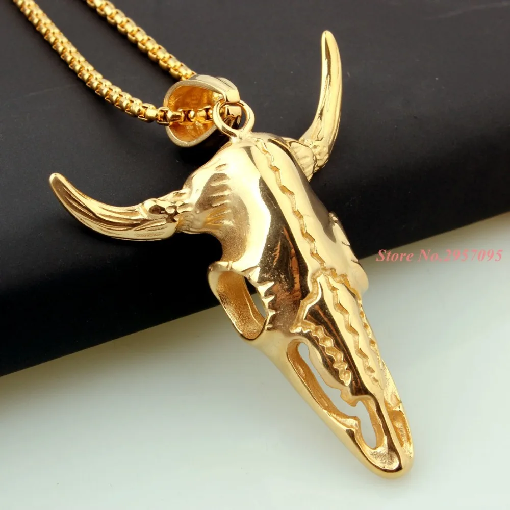 Ожерелье с подвеской в виде головы черепа Африканском племени для мужчин