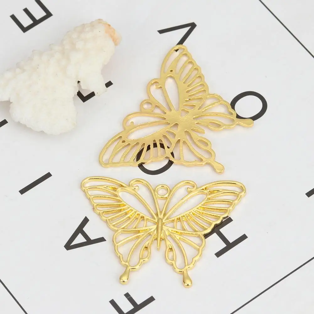 Подвески DoreenBeads из смолы с открытой спинкой розовое золото металлическая