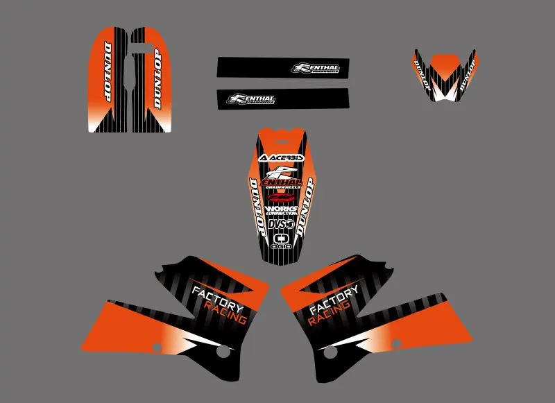 Наклейки графические для KTM 125 250 300 400 525 200 SX SXF EXC XCW MXC EXCR|Наклейки и стикеры| |