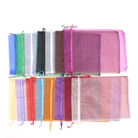 20x30cm cheap colorful decoration drawstring packing pouchesbags guarantee 100 silk organza bag 100pcs wedding packing bags