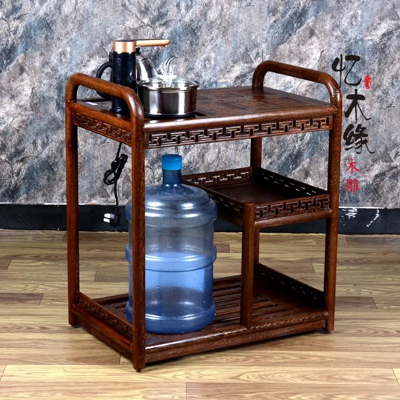 

Африканский деревянный чайный столик с крыльями курицы Глобальный чайный поднос кунг-фу чайный шкаф деревянный чайный Китайский античный автомобиль