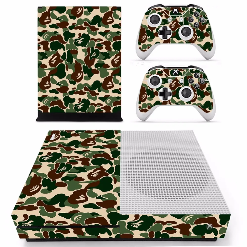 Новые камуфляжные наклейки для консоли Xbox One S и контроллеров тонкие виниловые