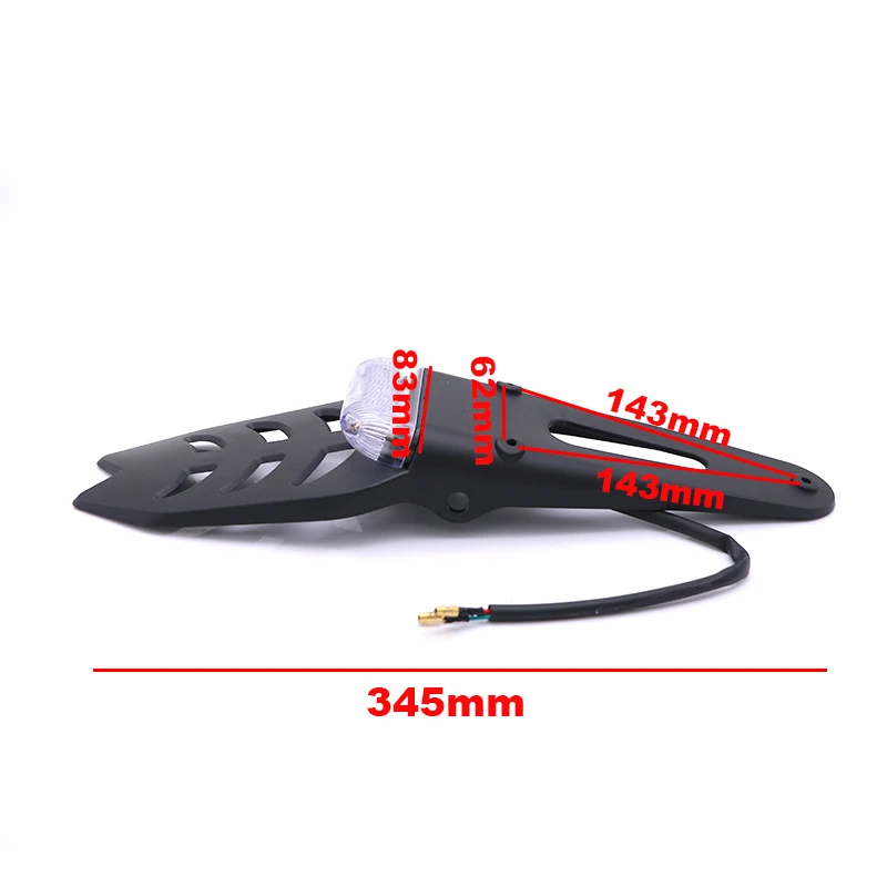 5 Вт заднее крыло мотоцикла заднего света LED для ATV Скутер мотоцикл ретро крылья с