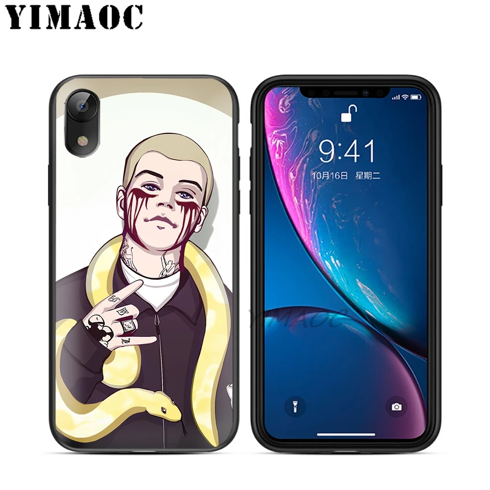 YIMAOC yung lean Rapper Мягкий ТПУ Черный силиконовый чехол для iPhone X или 10 8 7 6S Plus 5 5S SE Xr Xs Max |
