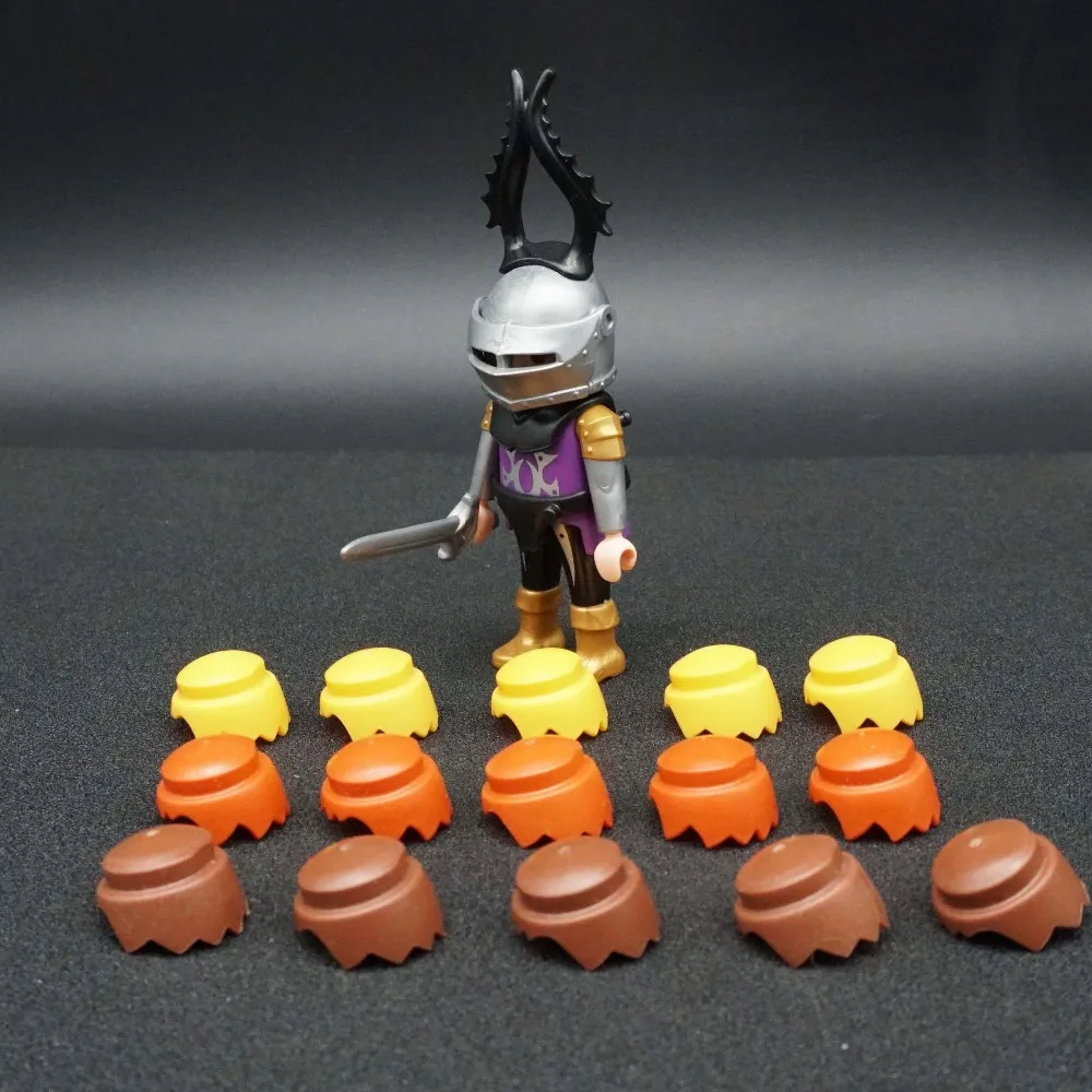 Аксессуар для шлема Playmobil 3 цвета Фигурка Модели оружия строительных блоков