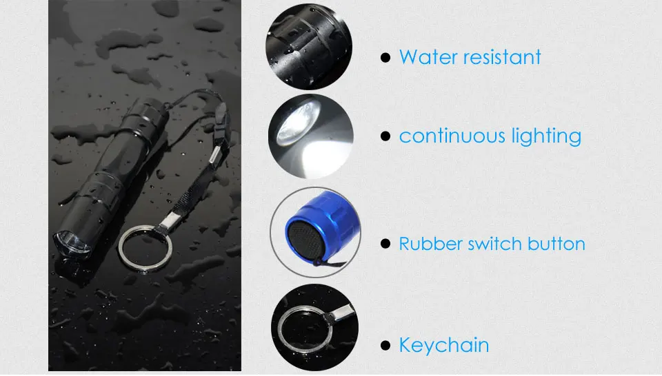 MeeToo мини алюминиевый удобный фонарик водонепроницаемый дешевый но
