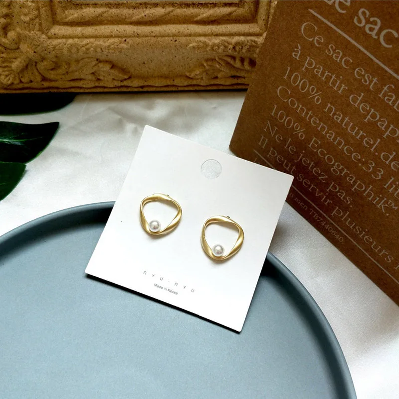 Женские серьги-капли GWACC длинные серьги с натуральным пресноводным жемчугом в