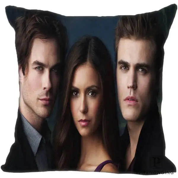 Square Pillowcases Декоративная Наволочка на заказ Дневники вампира квадратная Наволочка на молнии лучший подарок 35X35,40x40,45x45 см(одна сторона) 180516-61 - Цвет: Square Pillowcases