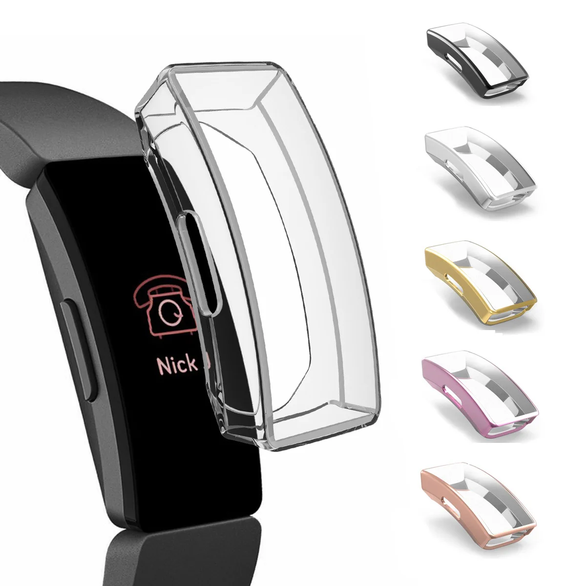 ТПУ защитный чехол для Fitbit Inspire / HR фитнес трекер Ультратонкий прозрачный кожаный