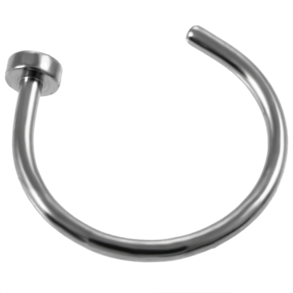 10 шт./лот 100% титановые C-образные кольца имитация носа для поддельные серьги