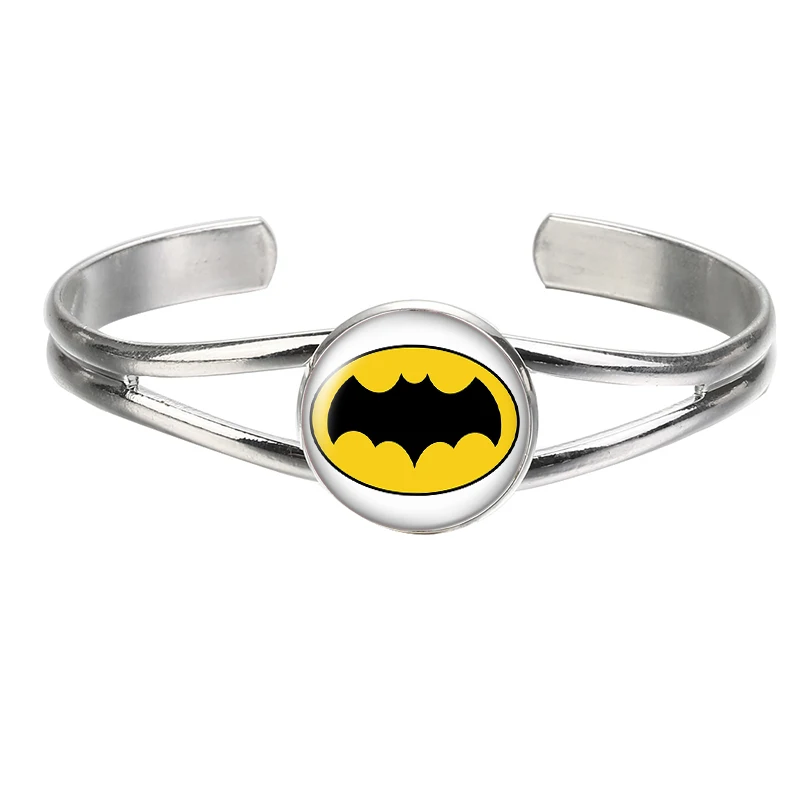 New Ironman Sipderman Superheroes Photo glass cabochon Silver color bangle bracelets For Men And Women Jewelry ZB0418 | Украшения и