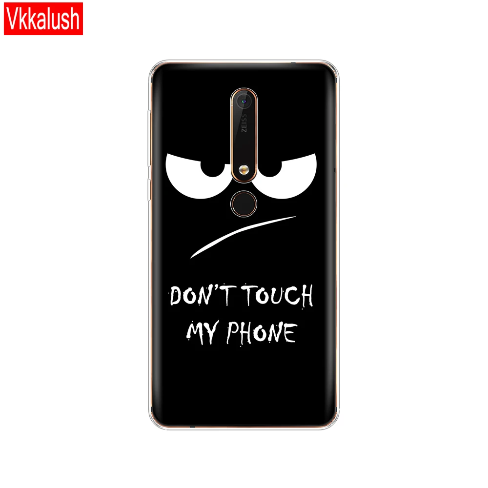 80056 Силиконовый чехол-накладка для Nokia 6, 6,1, 7 Plus, 8, 9, Nokia 6, 2018X5X6, чехол из мягкого ТПУ для задней панели телефона, защитный чехол-бампер - Цвет: 80056