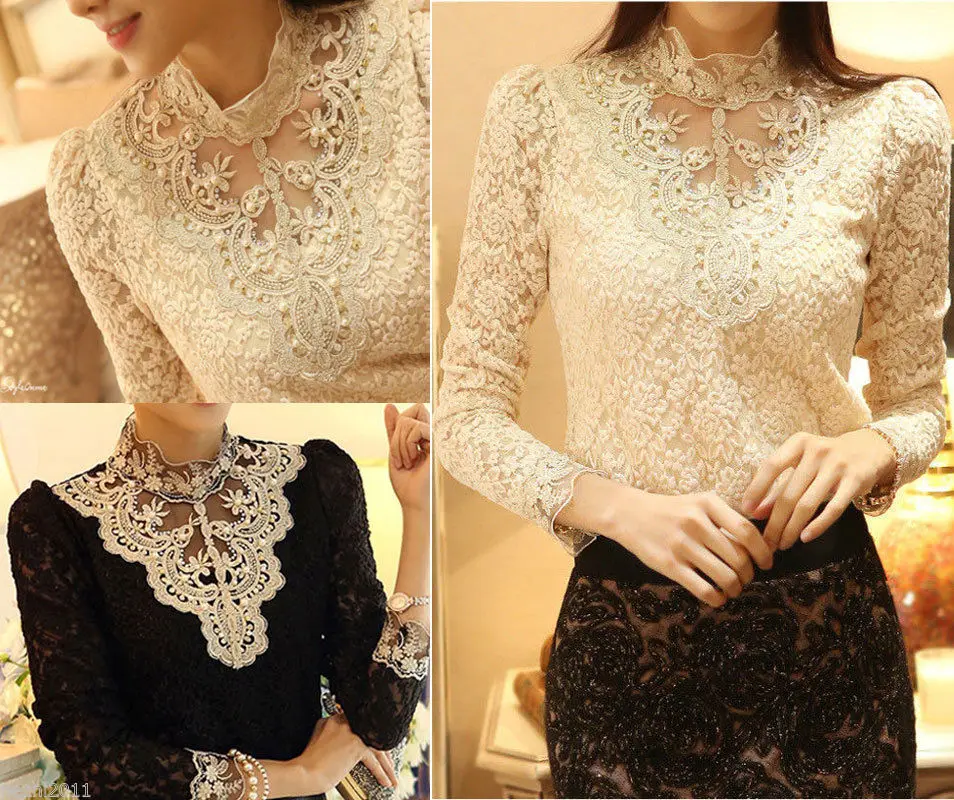 Кружевная рубашка женская одежда Blusas Femininas блузка и 2017 новые модные женские топы