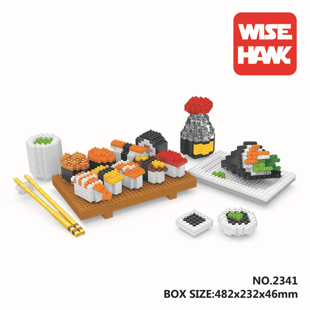 [New] Chi exclusive debut eagle diamond small particles assembled puzzle blocks sushi course nano2341 | Игрушки и хобби