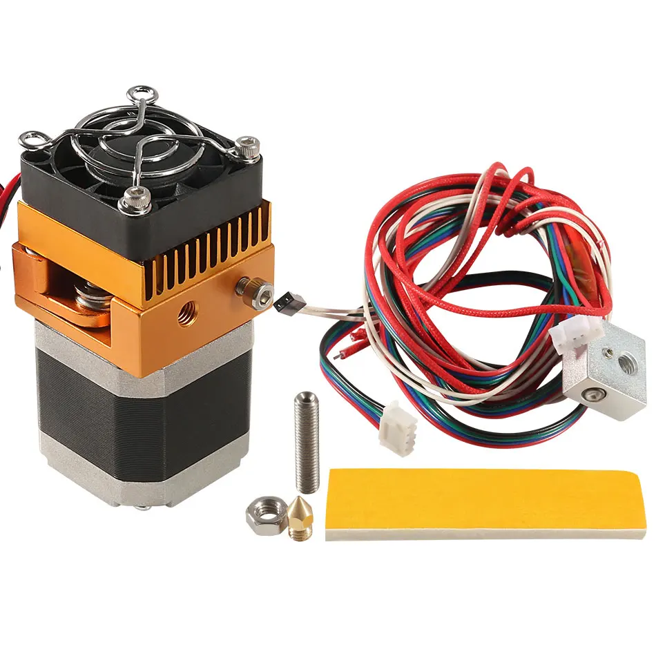 

Новая головка экструдера MK8, J-Head Hotend 0,4 мм, комплект сопла 1,75 мм, детали для 3D-принтеров