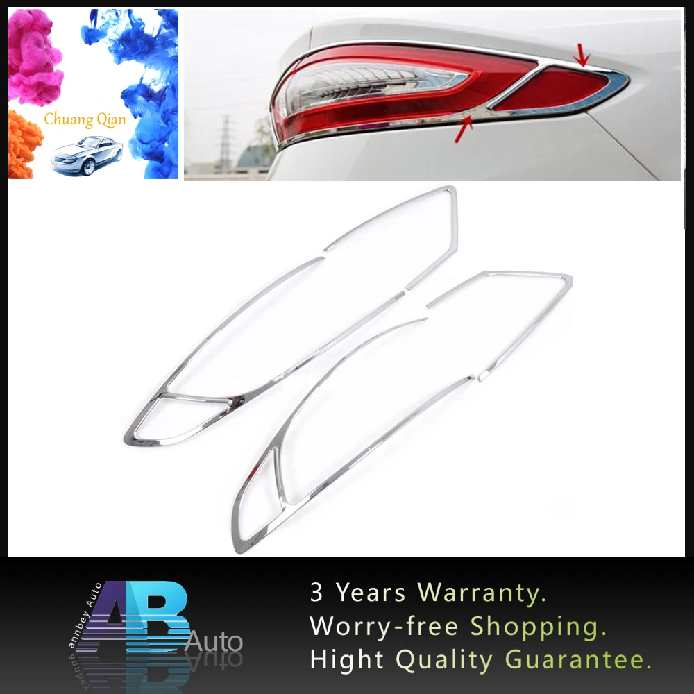 Chuang Qian 4 шт. ABS хромированный задний светильник Накладка для Ford Mondeo Fusion 2013 2014 2015
