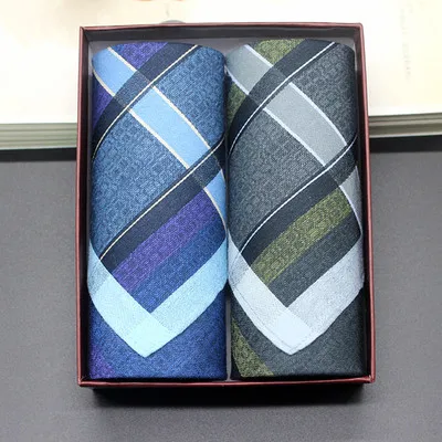 Продвижение Господа натуральный хлопок hankerchief упаковка коробки Большой Размеры