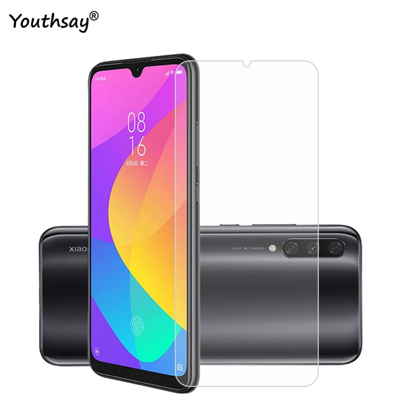 Protector de pantalla de tel&eacute;fono, vidrio templado 9H para Xiaomi Mi CC9e, pel&iacute;cula Youthsay, 2 uds.-0