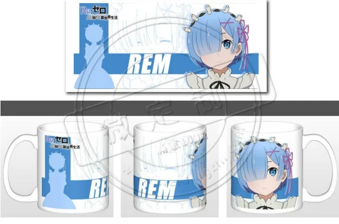 New Re:Life in a different world from zero Ram Amelia Rem Emiria Ceramic Coffee Mug White Color Or Changed Cup | Дом и сад