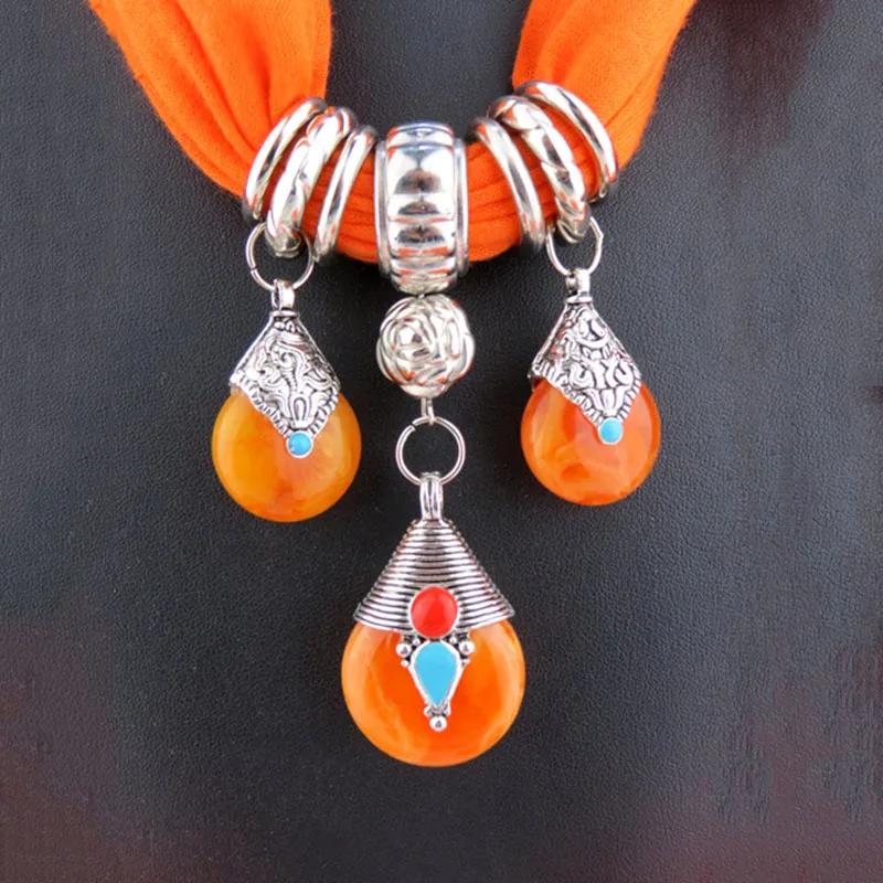 RUNMEIFA 2017 модное женское ожерелье шарф с тремя каплями воды подвеска все сезоны |