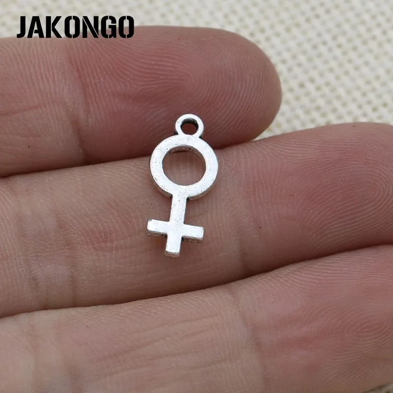 JAKONGO Antique Silver Plated Mother Sign Charms Pendant for Jewelry Making Bracelet Accessories DIY Handmade 18x8mm 20PCS/lot | Украшения
