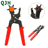 professional leather belt belt positioning punch tool 2 0mm4 5mm 6 size rotating leather punching tool manual punching pliers