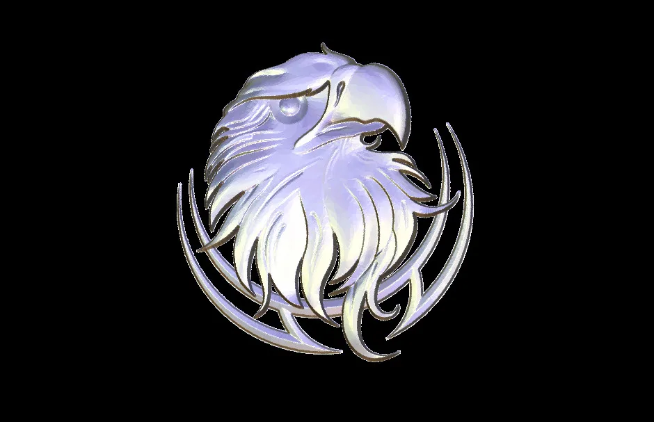 

3d model bird eagle hawk CNC router Artcam Aspire router milling relief STL format file M314