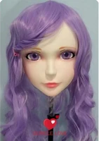kig005gurglelove female sweet girl resin half head kigurumi bjd mask cosplay japanese anime role lolita mask crossdress doll