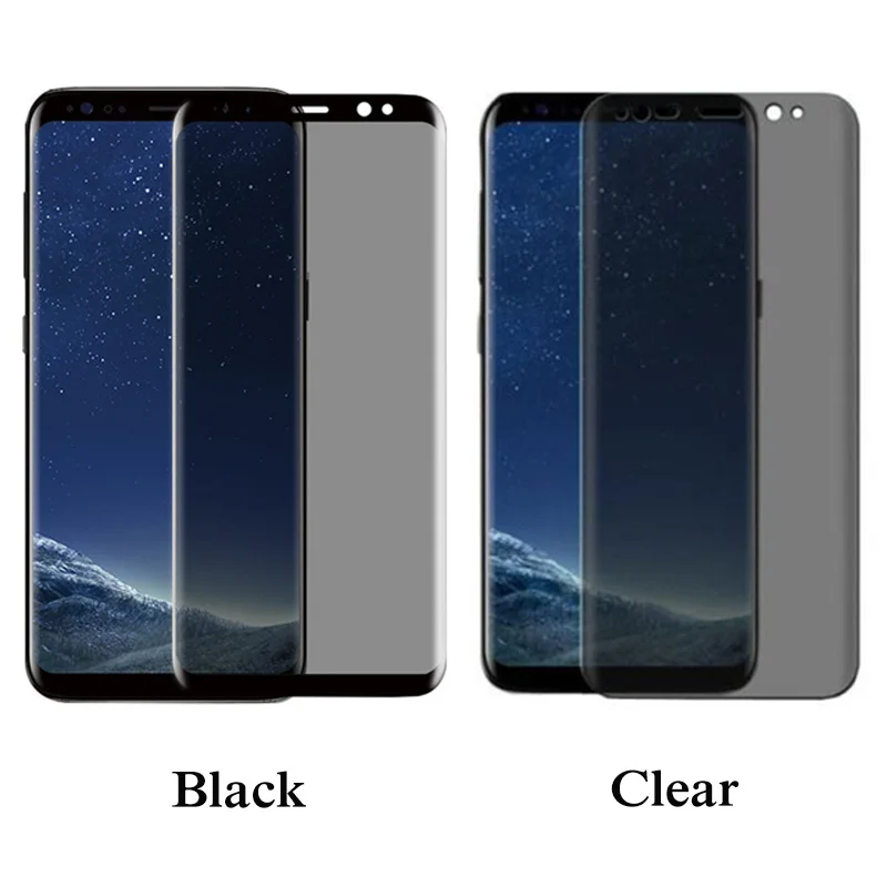 3D полное покрытие конфиденциальности антибликовое стекло для SAMSUNG Galaxy note8 note9 S8 S9 PLUS S8 PLUS анти подзорная труба протектор экрана