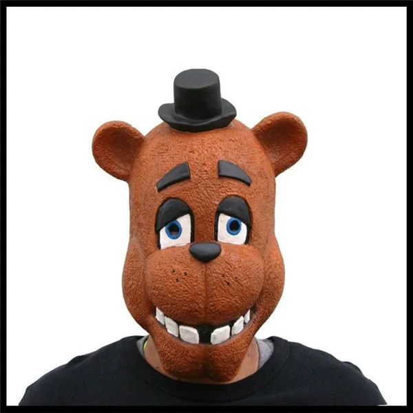 Латексная детская маска на Хэллоуин для взрослых, Chica Freddy Fezbeer Foxy Five Nights at Freddy's 4, маскарадный костюм FNAF