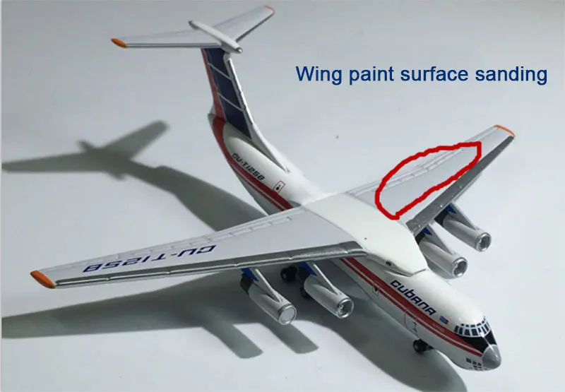 1:500 Аэрофлота Илюшин IL-76 CU-T1258 Кубана Российская авиакомпания металлическая шкала статическая Изысканная имитация Игрушечная модель самолета