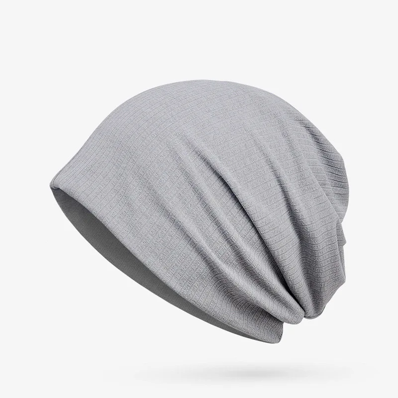 Gray MAOCWEE, стильная, дышащая, тонкая, Солнцезащитная шапка мужская женская, шапки бини, весна и лето, для улицы, солнцезащитные шапки, Женская повязка на голову - Цвет: Gray