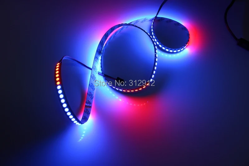 Светодиодная Пиксельная лента WS2812B (144 rgb с встроенной микросхемой WS2811) 5 в